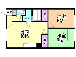 間取図画像 2LDK