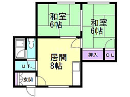 間取図画像 2LDK