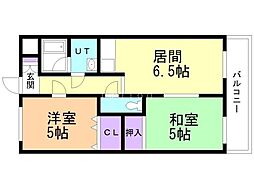間取図画像 2DK