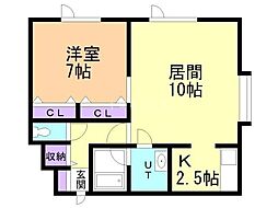 間取図画像 1LDK