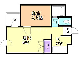 間取図画像 1LDK