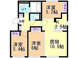 間取図画像 3LDK