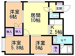 間取図画像 3LDK