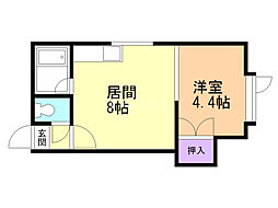 間取図画像 1LDK