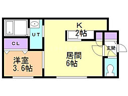 間取図画像 1LDK