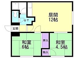 間取図画像 2LDK