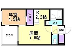 間取図画像 1LDK