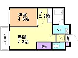 間取図画像 1LDK