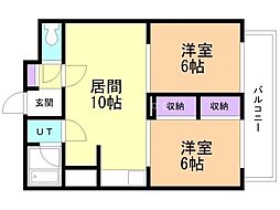 間取図画像 2LDK