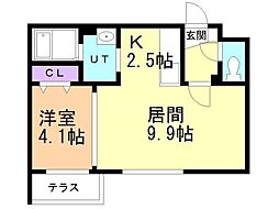 間取図画像 1LDK