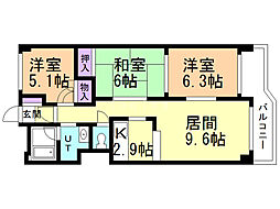 間取図画像 3LDK