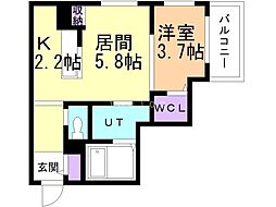 間取図画像 1LDK