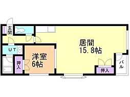 間取図画像 1LDK