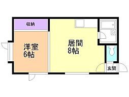 エクセル49 1LDKの間取図画像