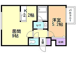間取図画像 1LDK