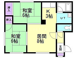 センチュリー34 2LDKの間取図画像
