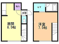 ライフコート元町3 1LDKの間取図画像