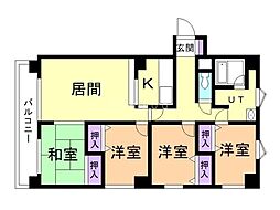 INOVE札幌環状通東 4LDKの間取図画像