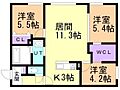 イー・エフ札幌東4階11.8万円