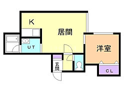 パークシティ22 1LDKの間取図画像