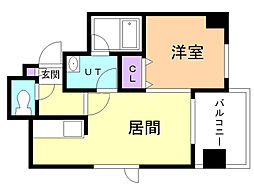 カハラコート2nd 1LDKの間取図画像