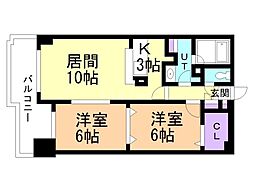 ウインコート.39 2LDKの間取図画像
