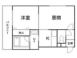 ハイムハイライト3 1LDKの間取図画像