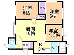 ラーク23 3LDKの間取図画像