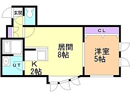 MIU.CO.BLD.03 1LDKの間取図画像