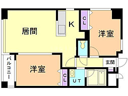 NOVACHATON 2LDKの間取図画像