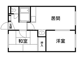 ラフォーレ24 2LDKの間取図画像
