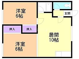 間取図画像 2LDK