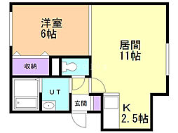 間取図画像 1LDK