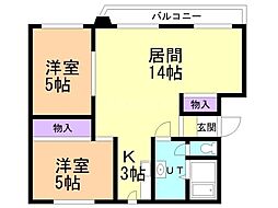 間取図画像 2LDK