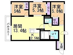 間取図画像 3LDK