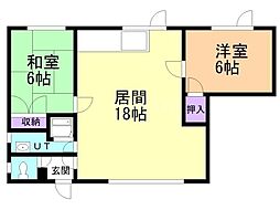 間取図画像 2LDK