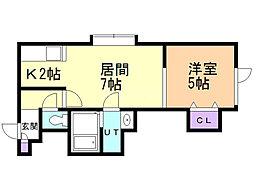 間取図画像 1LDK