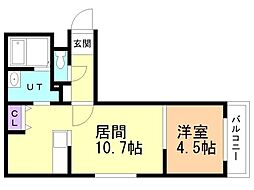 間取図画像 1LDK