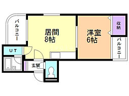 間取図画像 1LDK