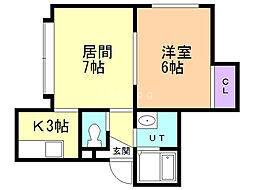 間取図画像 1LDK