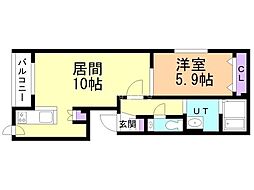 間取図画像 1LDK