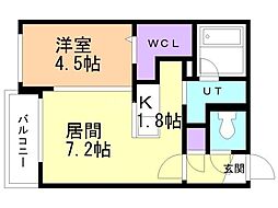 間取図画像 1LDK