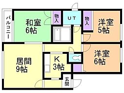 間取図画像 3LDK