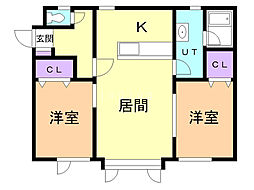 間取図画像 2LDK