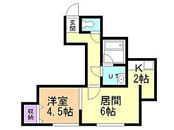 間取図画像 1LDK