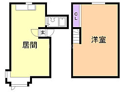 ベレッツァ白石 ワンルームの間取図画像
