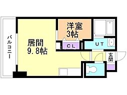 HF東札幌レジデンス 1LDKの間取図画像