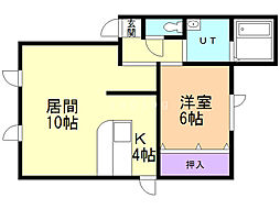 リベルテ 1LDKの間取図画像