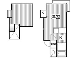 アイビーパレス71 ワンルームの間取図画像