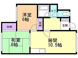 ロイヤル7 2LDKの間取図画像